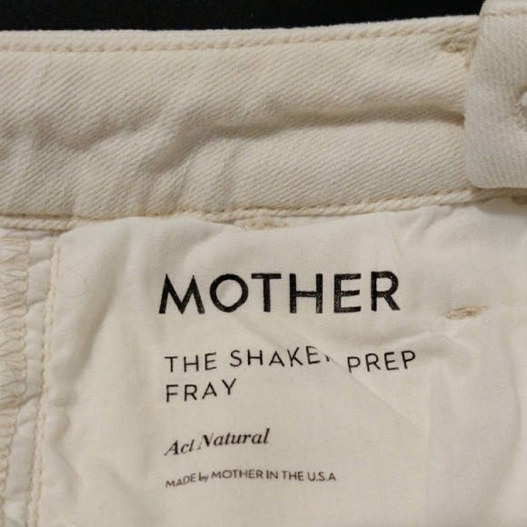 MOTHER. Women's White Frayed Hem Pants - Picture 8 of 16